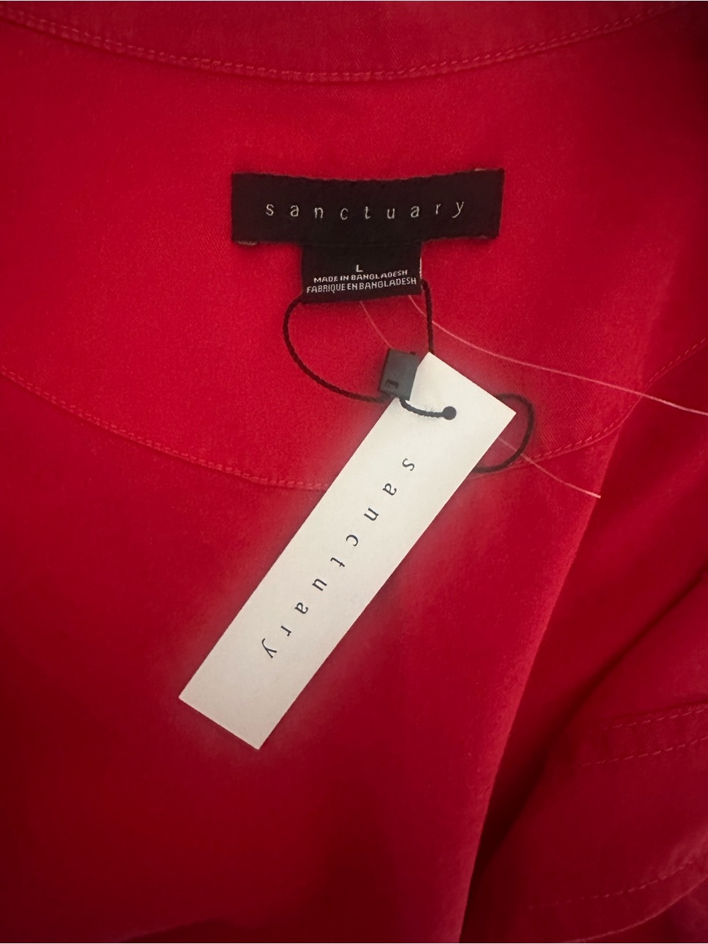 NEW Sanctuary Red Utility Jacket with Snap Front - Picture 7 of 8